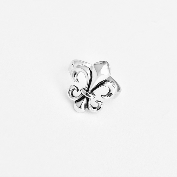 Sterling Silver Fleur De Lis Ring, New Orlean Saints, France Symbol, Lily Rings - Picture 5 of 14